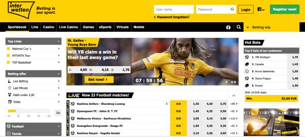 Interwetten overzicht sport