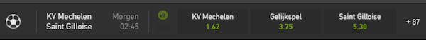 Wedden Mechelen Union