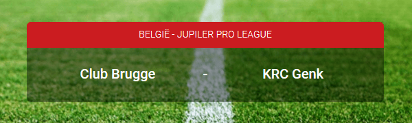Wed op Club Brugge tegen Racing Genk en de titelstrijd bij Circus online