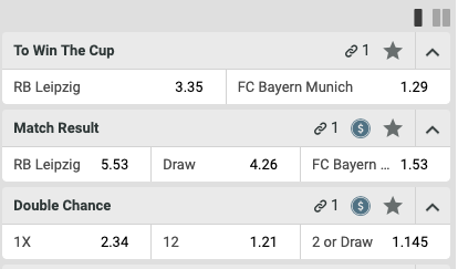 Bekerfinale Duitsland 2019 met odds Leipzig - Bayern