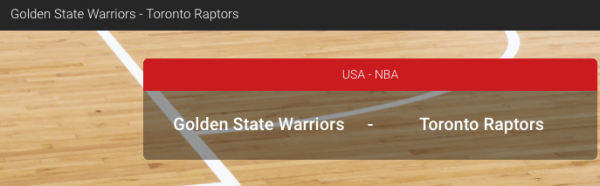NBA Finale 2019 - Raptors vs Warriors