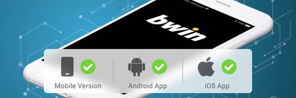 Bij de Bwin app kan je met Android & Iphone wedden.