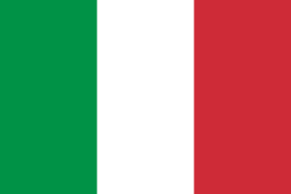 De vlag van Italie