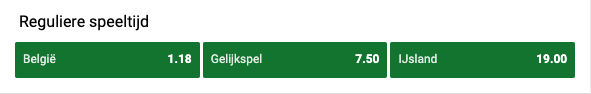 belgie ijsland odds nations league