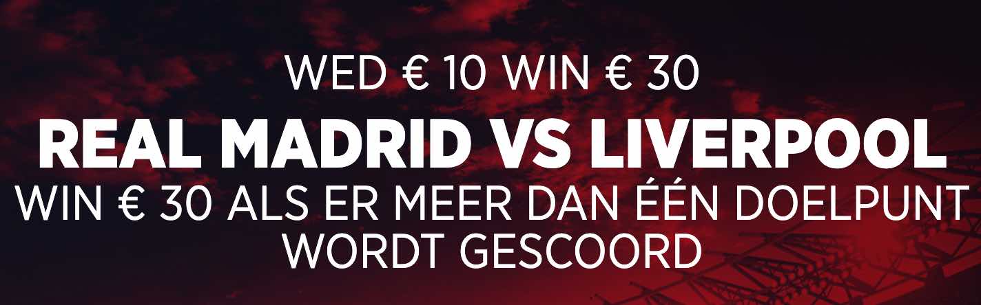 Real Madrid - Liverpool promotie bij Ladbrokes