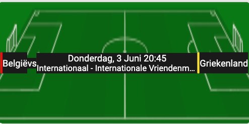 Belgie speelt thuis een vriendschappelijke wedstrijd tegen Griekenland