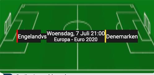 Engeland Denemarken EK 2020