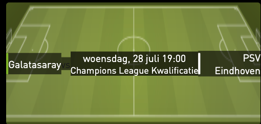 Galatasaray - PSV CL kwalificatie