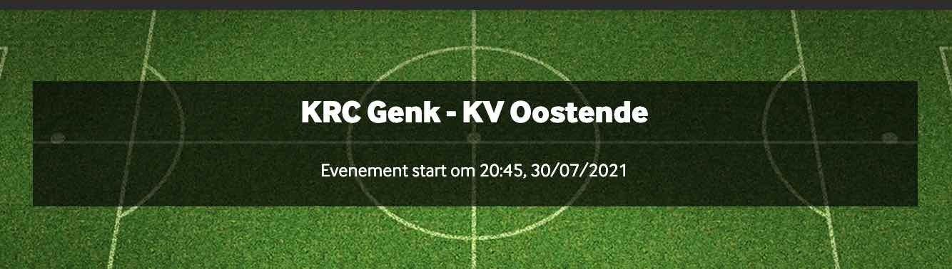 Genk Oostende odds jupiler league