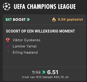 boosted odds bet365