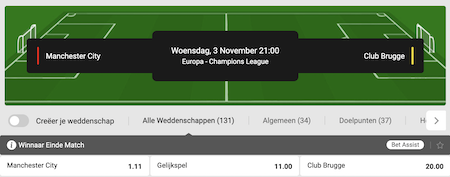 Man city - club brugge