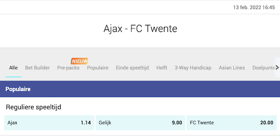 Ajax - FC Twente voorspelling