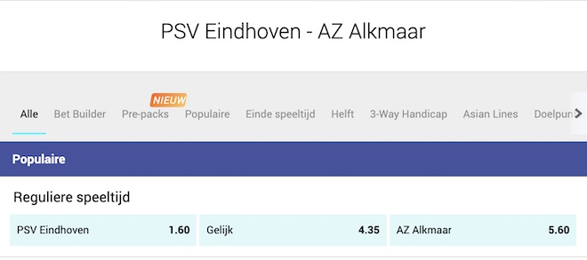 PSV eindhoven - az alkmaar