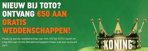 Toto bonus free bet