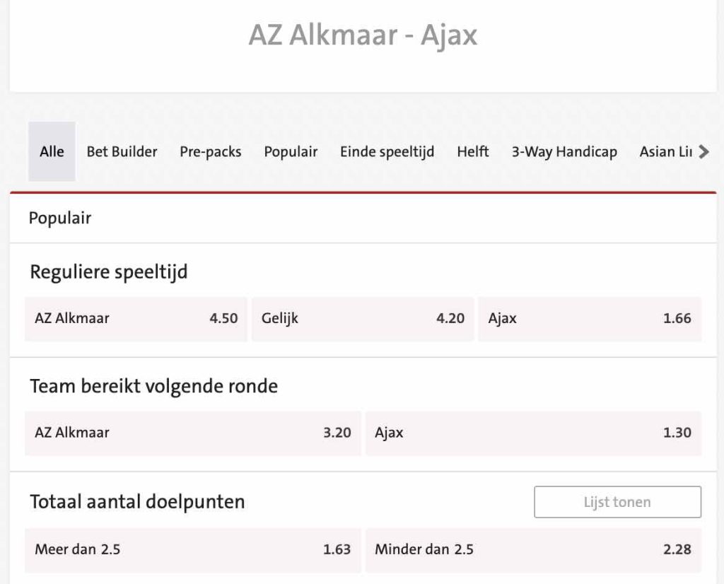 AZ vs Ajax odds