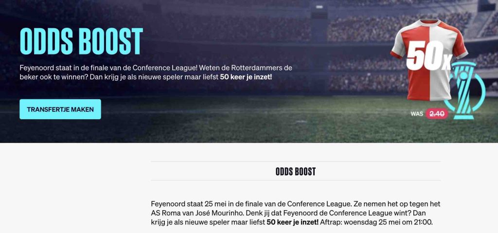 AS Roma - Feyenoord odds boost