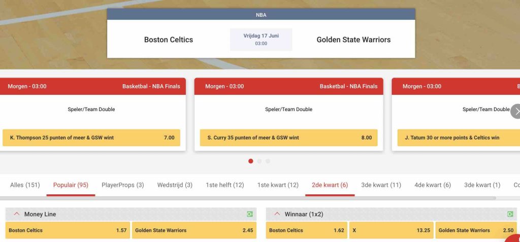 Boston Celtics - Golden State Warriors odds