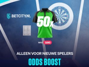 Betcity odds boost WK darts van Gerwen 50x