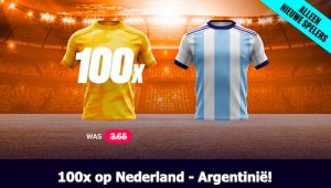 Betcity odds boost Nederland - Argentinië