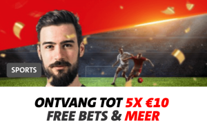 Jack's welkomstbonus 5x 10 euro free bets 