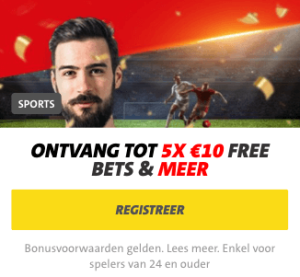 50 euro aan freebets bij jacks