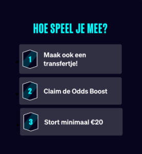 Stappenplan betcity odds boost