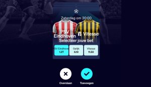 BetCity Bet Swipe voorbeeld