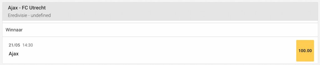 Ajax.- FC Utrecht Circus odds