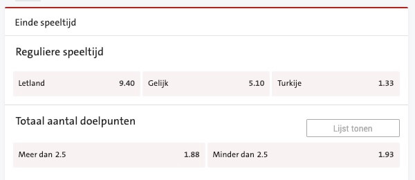 letland turkije odds