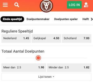 Nederland Schotland odds 22-03-2024-2024