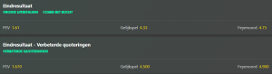 bet365 wedden psv feyenoord